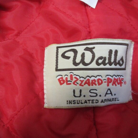 Walls Blizzard Pruf Insulated Coverall Men 2X Brown Canvas 100% Cotton Vtg 1918 - Picture 3 of 16